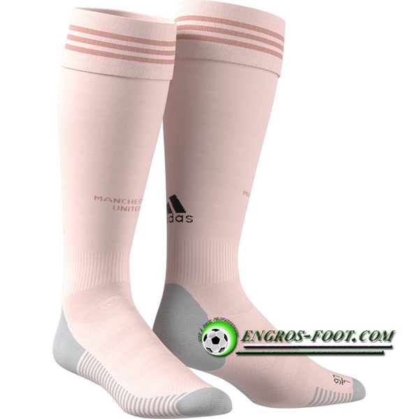 Engros-foot: Chaussettes De Foot Manchester United Exterieur 2018 2019 Thailande