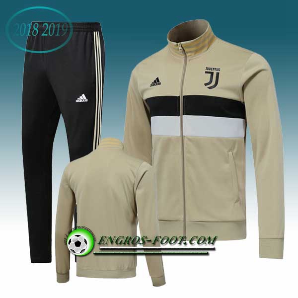 Engros-foot: Ensemble Survetement Foot - Veste Juventus Jaune 2018-2019 Thailande