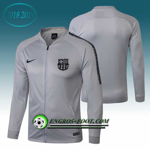 Engros-foot: Veste Foot FC Barcelone Gris 2018-2019 Thailande