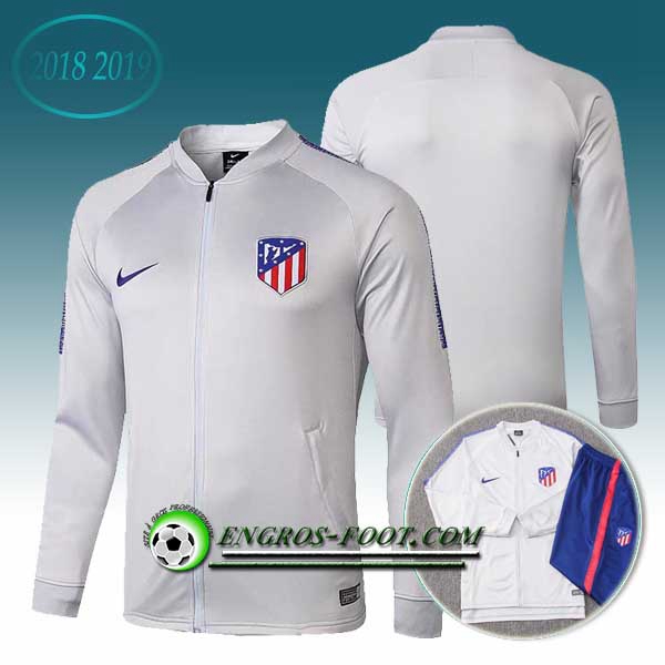 Engros-foot: Veste Foot Atletico Madrid Gris 2018-2019 Thailande