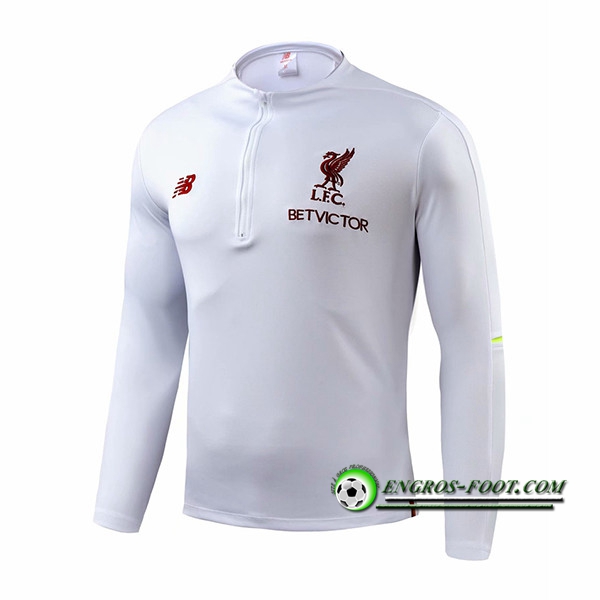 Engros-foot: Sweatshirt Training FC Liverpool Blanc 2018-2019 Thailande