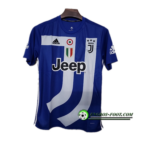 Engros-foot: Maillot de Juventus Commemoratif Bleu/Blanc 2019-2020 Thailande