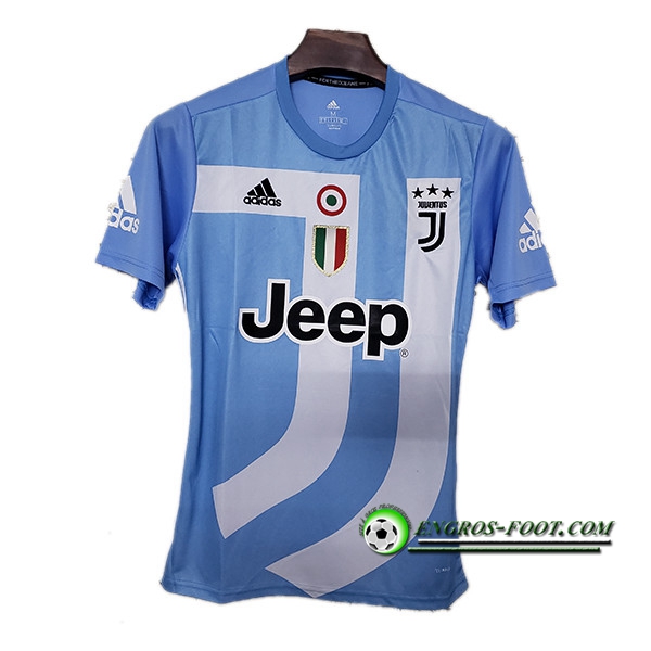 Engros-foot: Maillot de Juventus Commemoratif Bleu Clair 2019-2020 Thailande