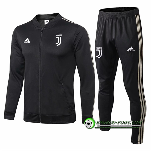 Engros-foot: Ensemble Survetement Foot - Veste Juventus Noir 2018-2019 Thailande