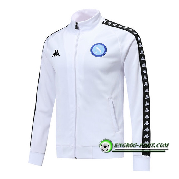 Engros-foot: Veste Foot SSC Naples Blanc 2018-2019 Thailande