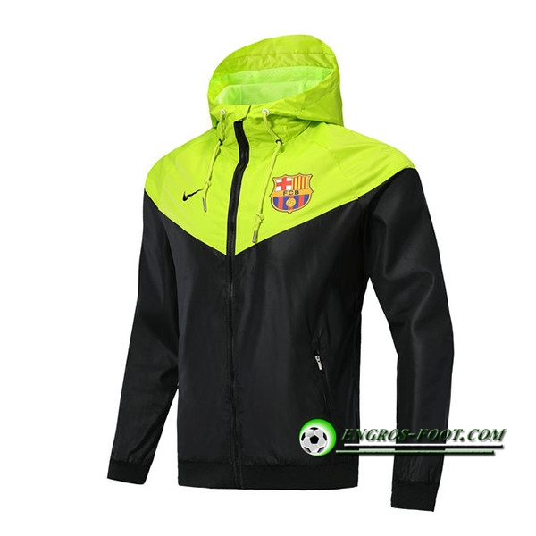 Engros-foot: Veste Foot Coupe Vent FC Barcelone Jaune/Noir 2018-2019 Thailande