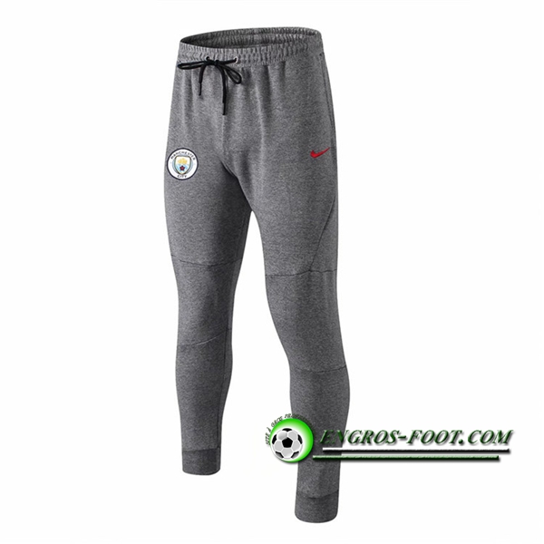 Engros-foot: Training Pantalon Foot Manchester City Gris 2018-2019 Thailande