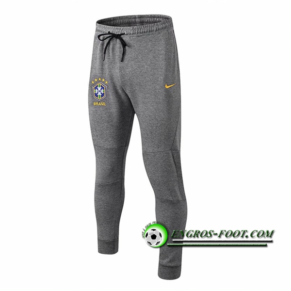 Engros-foot: Training Pantalon Foot Brésil Gris 2018-2019 Thailande