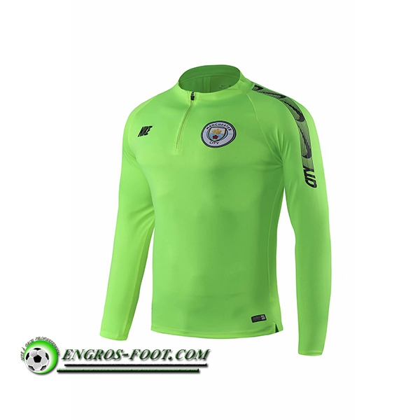 Engros-foot: Sweatshirt Training Manchester City Vert 2019-2020 Thailande