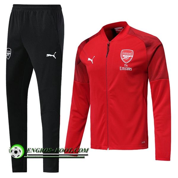 Engros-foot: Nouveaux Ensemble Survetement de - Veste Arsenal Rouge 2019-2020 Thailande