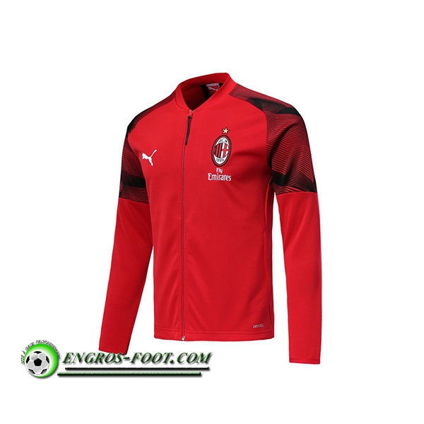 Engros-foot: Nouveaux Veste Foot Milan AC Rouge 2019-2020 Thailande