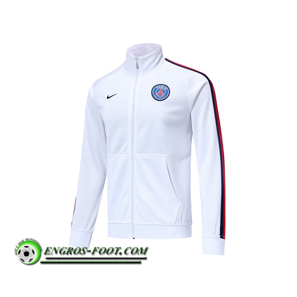 Engros-foot: Nouveaux Veste Foot PSG Blanc 2019-2020 Thailande