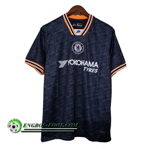 Engros-foot: Maillot Foot FC Chelsea Training Noir 2019 2020 Thailande