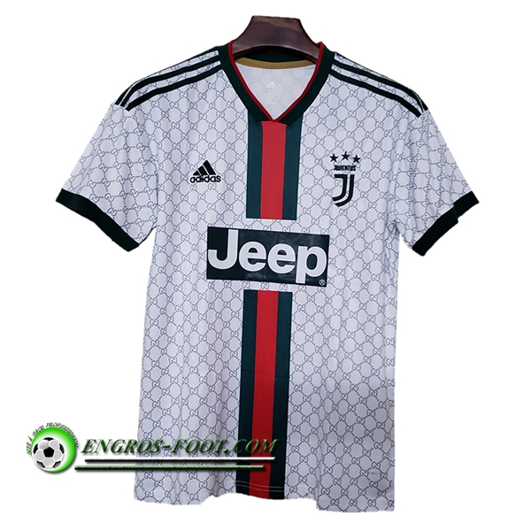 Engros-foot: Maillot Foot Juventus Version fuite Blanc 2019 2020 Thailande