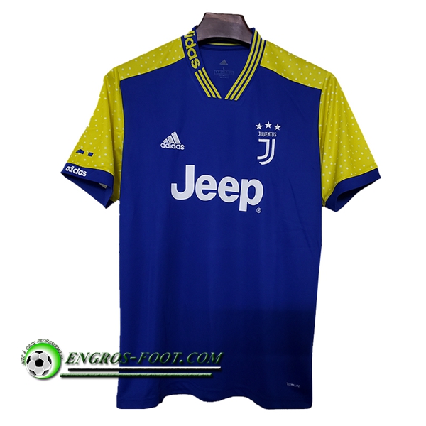 Engros-foot: Maillot Foot Juventus Concept Bleu/jaune 2019 2020 Thailande