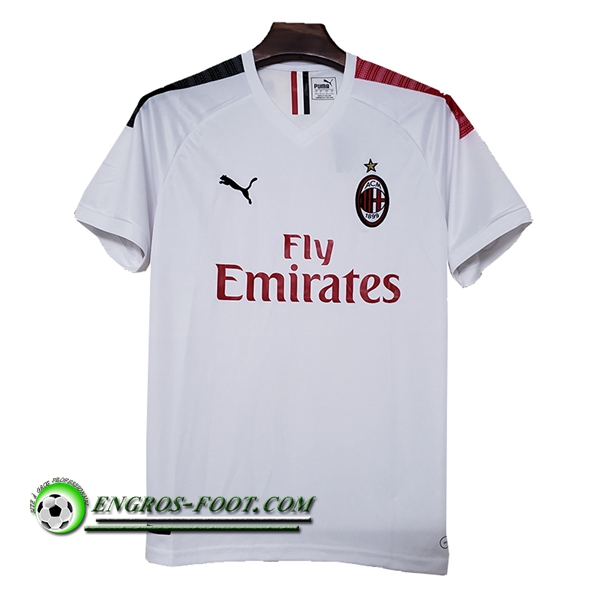 Engros-foot: Maillot Foot Milan AC Version Fuite Blanc 2019 2020 Thailande