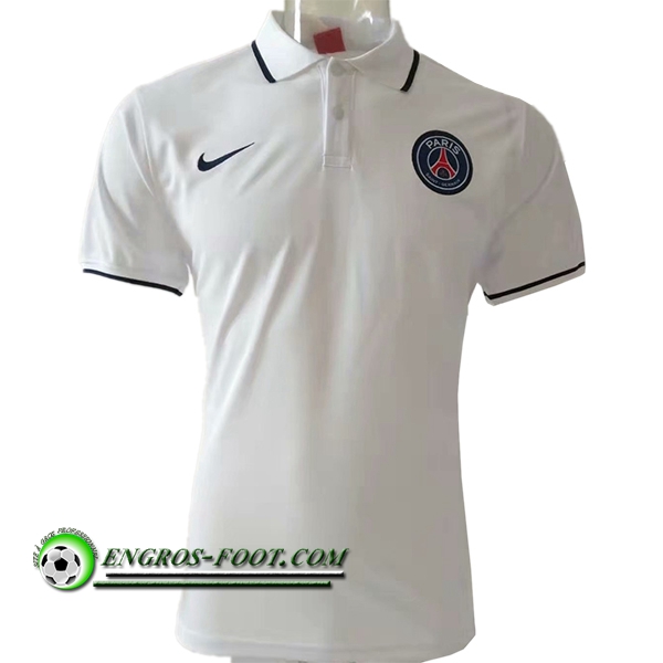 Engros-foot: Polo Foot PSG Blanc 2019 2020 Thailande