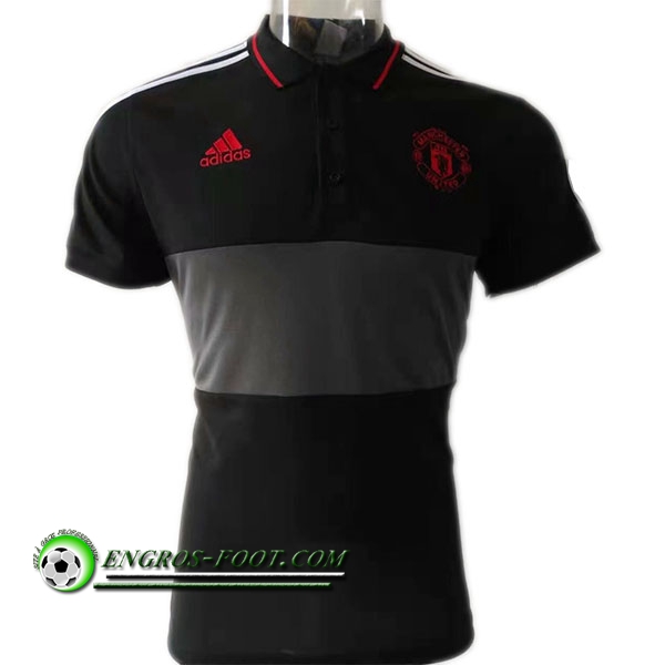 Engros-foot: Polo Foot Manchester United Noir/Gris 2019 2020 Thailande