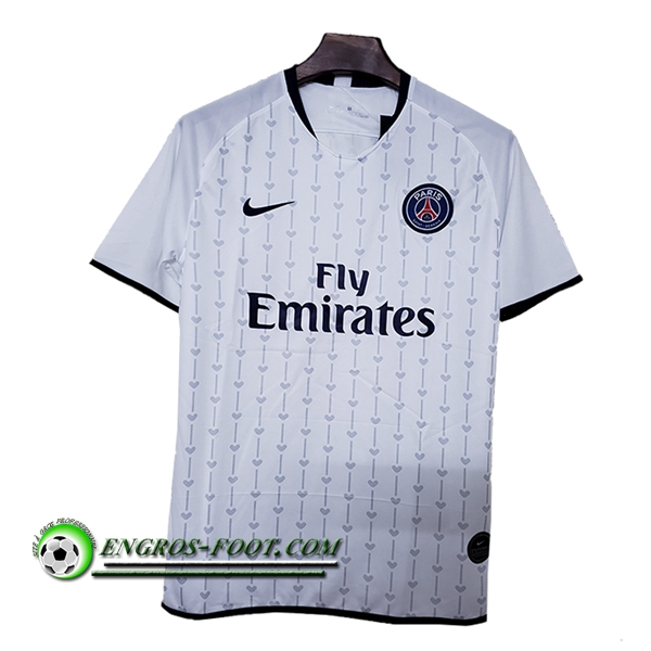 Engros-foot: Maillot Foot PSG Concept Blanc 2019 2020 Thailande