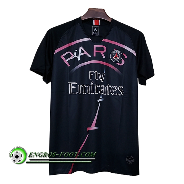 Engros-foot: Maillot Foot PSG Jordan Concept Noir 2019 2020 Thailande