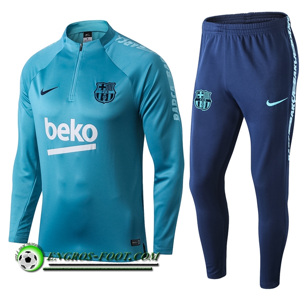 Engros-foot: Ensemble Survetement de FC Barcelone Bleu 2019 2020 Thailande