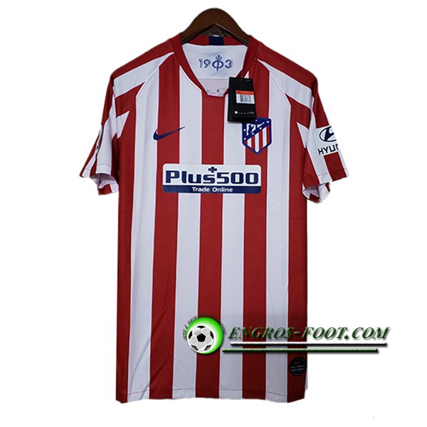 Engros-foot: Maillot Foot Atletico Madrid Domicile Version Fuite 2019 2020 Thailande