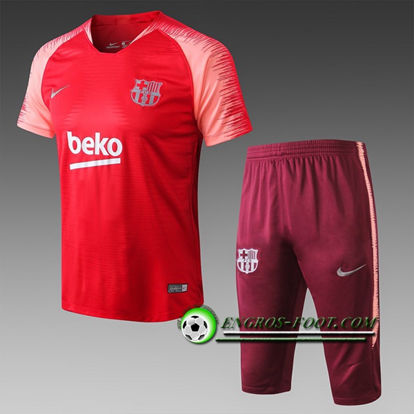 Engros-foot: Ensemble PRé MATCH Training FC Barcelone + Pantalon 3/4 Rouge 2019 2020 Thailande