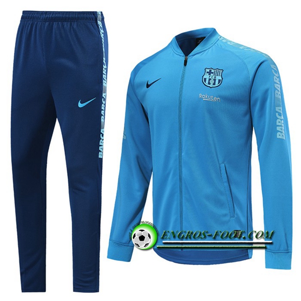 Engros-foot: Ensemble Survetement Foot - Veste FC Barcelone Bleu 2019 2020 Thailande