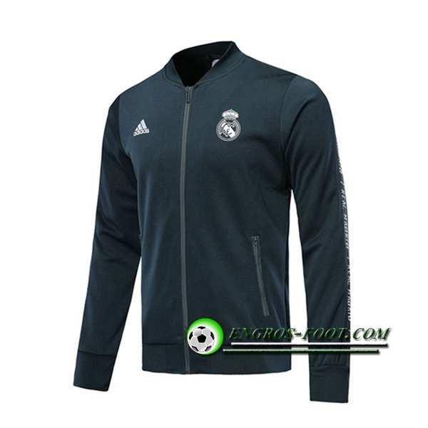 Engros-foot: Nouveaux Veste Foot Real Madrid Noir 2019 2020 Thailande