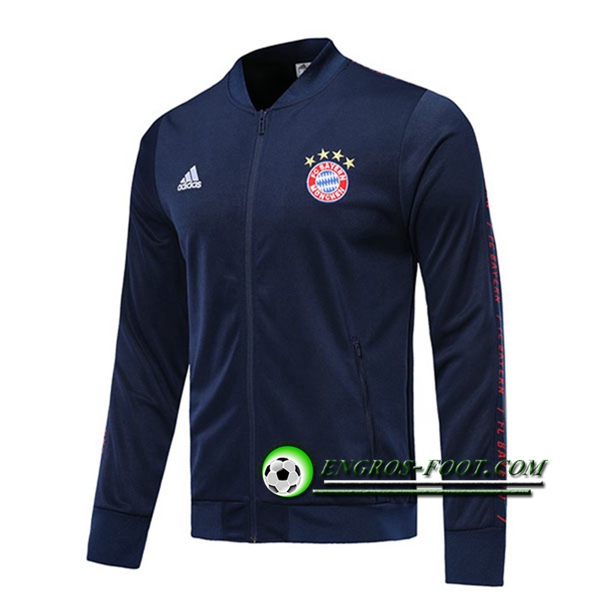 Engros-foot: Nouveaux Veste Foot Bayern Munich Bleu Fonce 2019 2020 Thailande