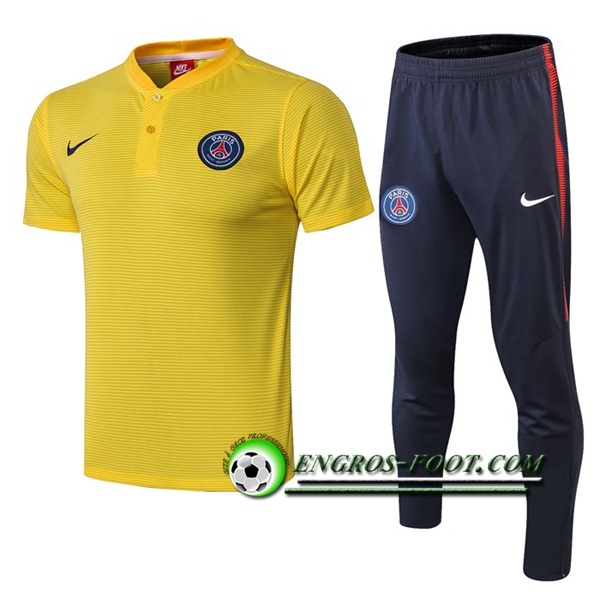 Engros-foot: Ensemble Polo Paris PSG + Pantalon Jaune 2019 2020 Thailande