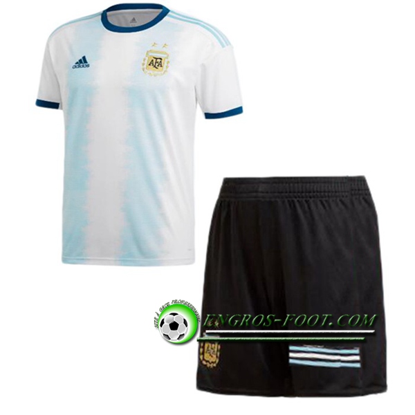 Engros-foot: Ensemble Maillot Foot Argentine Enfants Domicile 2019 2020 Thailande