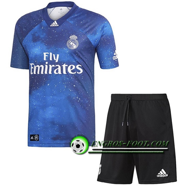 Engros-foot: Ensemble Maillot Foot Real Madrid Enfants Ea Edition Limitee 2019 2020 Thailande