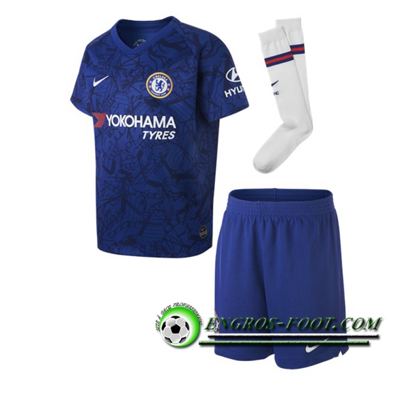 Engros-foot: Ensemble Maillot Foot FC Chelsea Enfants Domicile 2019 2020 Thailande