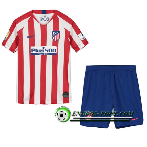 Engros-foot: Ensemble Maillot Foot Atletico Madrid Enfants Domicile 2019 2020 Thailande