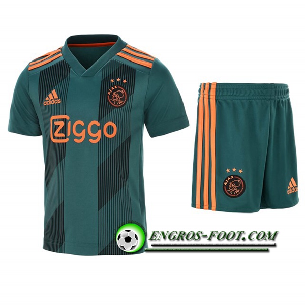 Engros-foot: Ensemble Maillot Foot AFC Ajax Enfants Exterieur 2019 2020 Thailande