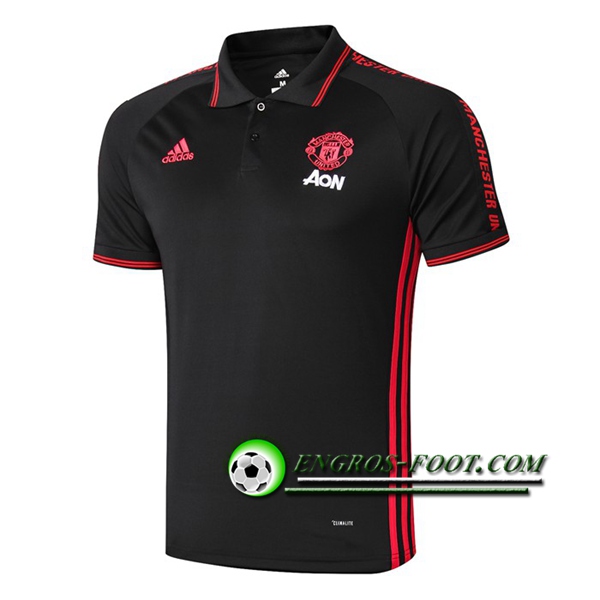 Engros-foot: Polo Foot Manchester United Noir 2019 2020 Thailande