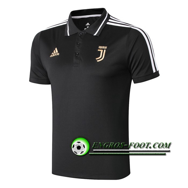 Engros-foot: Polo Foot Juventus Noir/Blanc 2019 2020 Thailande