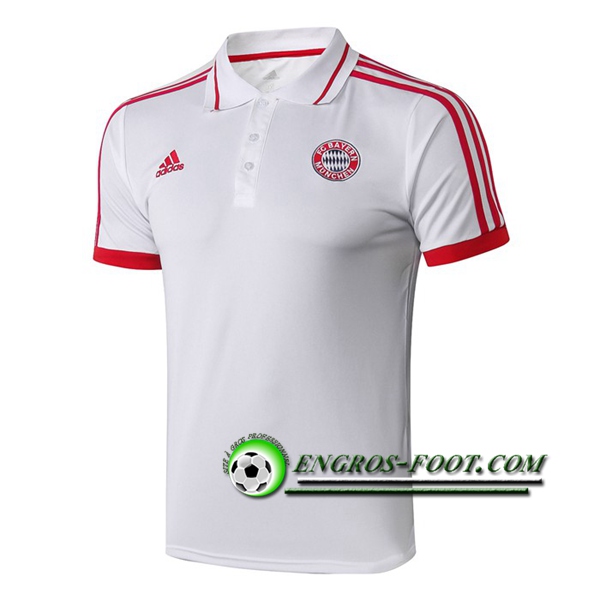 Engros-foot: Polo Foot Bayern Munich Blanc 2019 2020 Thailande