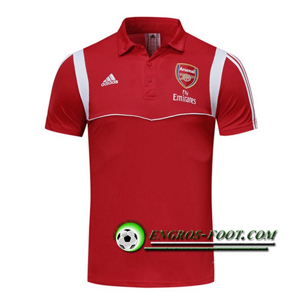 Engros-foot: Polo Foot Arsenal Rouge/Blanc 2019 2020 Thailande