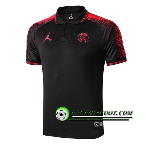 Engros-foot: Polo Foot Paris PSG Jordan Noir 2019 2020 Thailande