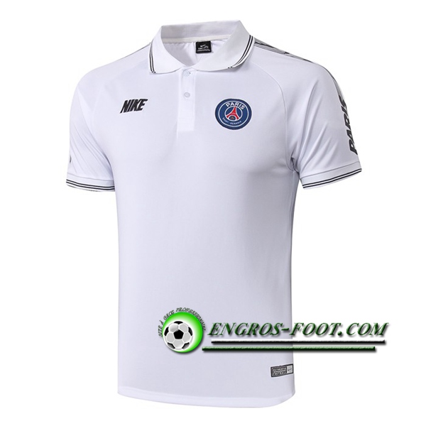 Engros-foot: Polo Foot Paris PSG NIKE Blanc 2019 2020 Thailande