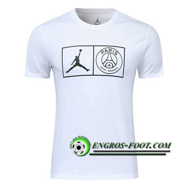 Engros-foot: Training T-Shirts PSG Jordan Blanc 2019 2020 Thailande