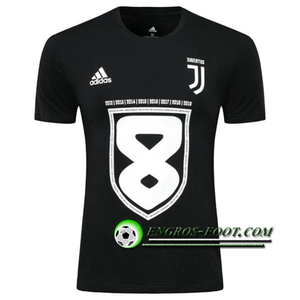 Engros-foot: Training T-Shirts Juventus Noir/Blanc 2019 2020 Thailande