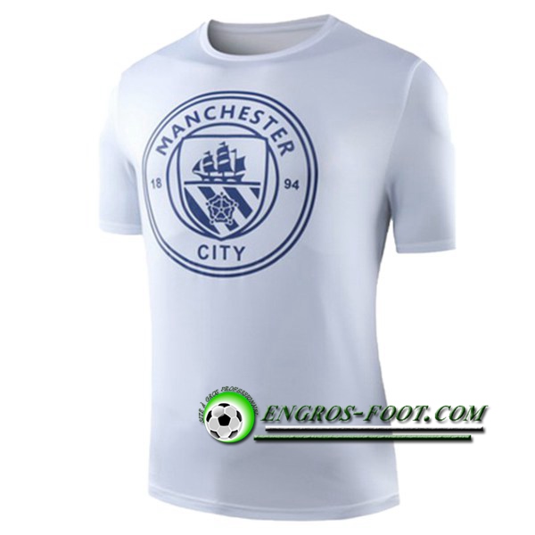 Engros-foot: Training T-Shirts Manchester City Blanc 2019 2020 Thailande