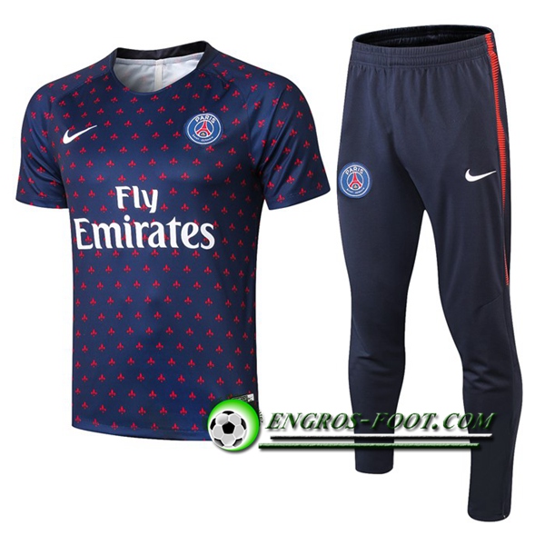 Engros-foot: Ensemble PRé MATCH Training PSG + Pantalon Bleu/Rouge 2019 2020 Thailande