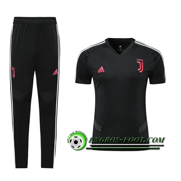 Engros-foot: Ensemble Training T-Shirts Juventus + Pantalon Noir 2019 2020 Thailande