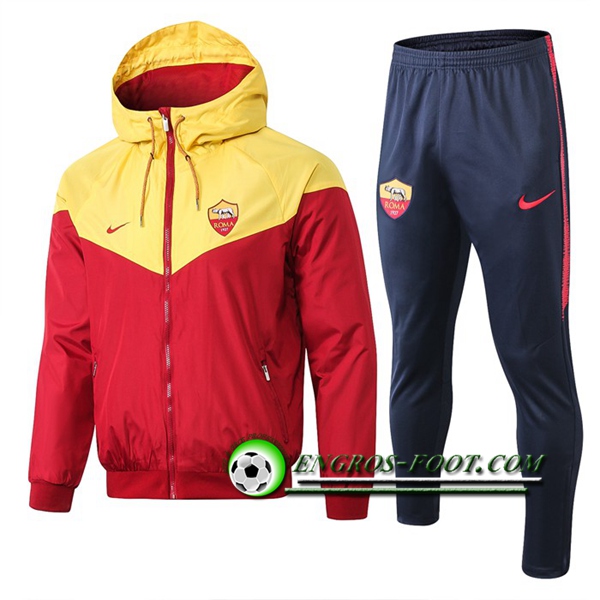 Engros-foot: Ensemble Veste Coupe Vent AS Roma Rouge 2019 2020 Thailande