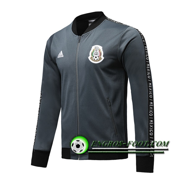 Engros-foot: Nouveaux Veste Foot Mexique Gris Fonce 2019 2020 Thailande