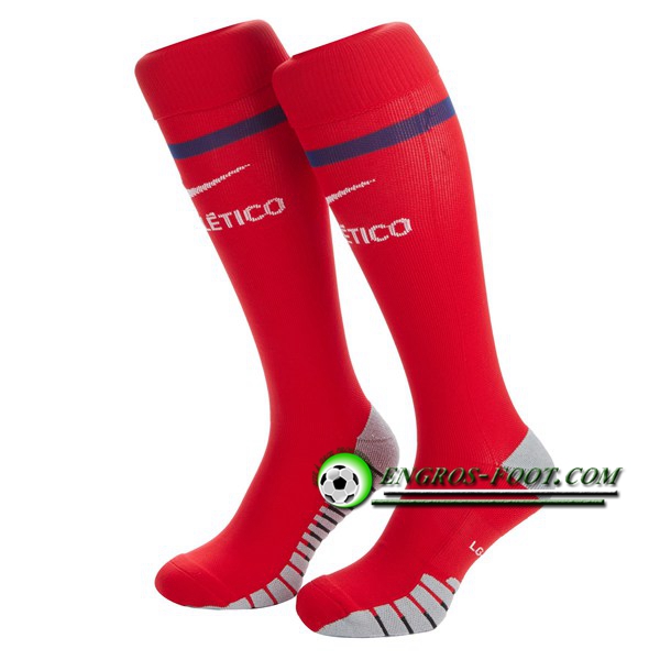 Engros-foot: Chaussettes Foot Atletico Madrid Domicile 2019 2020 Thailande